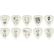 Planet Waves 10 Satriani Picks-WHITE-Medium