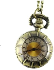 Youyoupifa Bronze Alloys Carve Patterns Vintage Quartz Pocket Watch(Unisex)