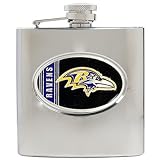 Baltimore Ravens NFL 6oz Stainless Steel Hip Flask