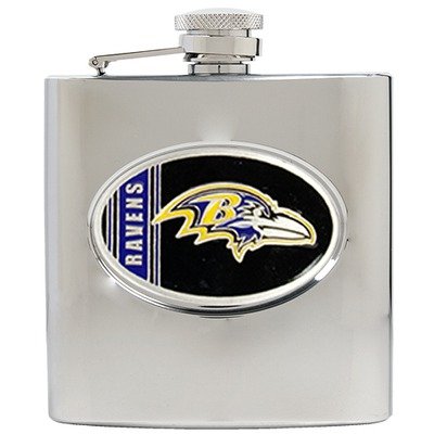 Baltimore Ravens NFL 6oz Stainless Steel Hip Flask
