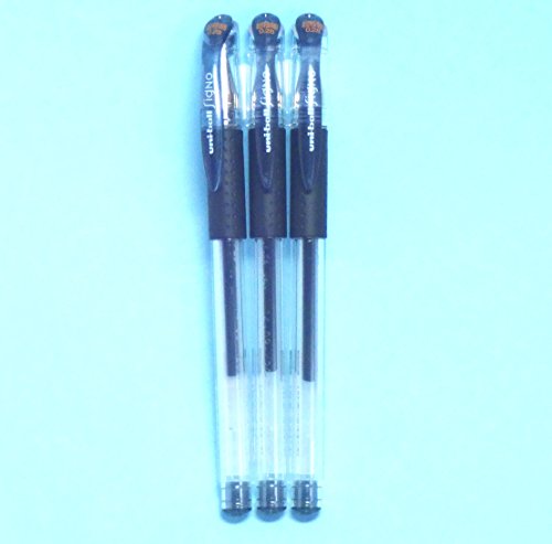Uni-ball Signo UM-151 Gel Ink Pen Black, 0.28 mm, 3 pens per Pack (japan import) [Komainu-Dou Original Package]
