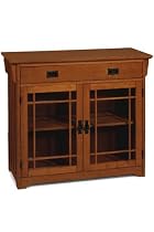 Glass door Anywhere Cabinet 38"w Dark Oak