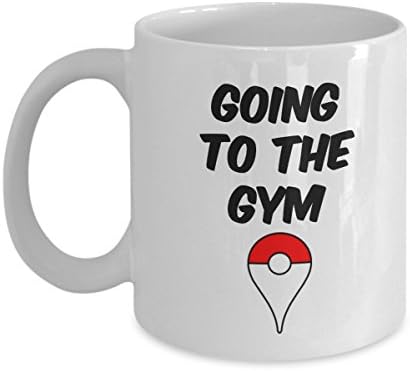 Pokeball Quote Coffee Mug - Funny Pokemon Cup -Going to the Gym - Nintendo Gift - Present for Trainers, Men, Women, Teens, Coworkers, Friends -Pokemon Go Mugs -ceramic 11 oz
