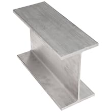 Aluminum 6061-T6 I-Beam, Squared Corners, ASTM B221