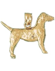 Dazzlers Solid 14k Gold 3D Dachsund Dog Charm Pendant Available in three colors from jewelsberry (weights: 6.6 grams only)