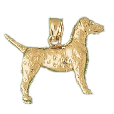 Cheap Girls Jewelry Dazzlers Solid 14k Gold 3D Dachsund Dog Charm Pendant Available in three colors from jewelsberry (weights: 6.6 grams only) For Sale