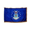 Indoor Air Force Flag 3x5 Nylon with Indoor Pole Hem and Fringe