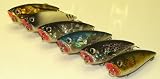 6 T6C Topwater Poppers Crankbaits - Fishing Lures Set T6b