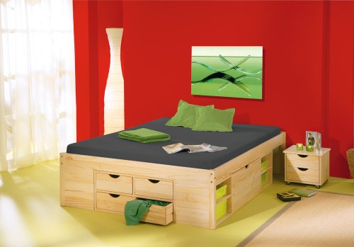 30400635 Funktionsbett Claas mit Rost 140 x 190 cm farblos