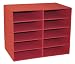Classroom Keeper 10 Shelf Organizer, Red, (001314)