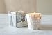 Cap Ferrat Mosaic Shell Large Votive Candle Holder with Filled Candle