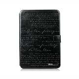 Zenus USA Lettering Diary Wallet Cover Case for Galaxy Note 10.1, Black (ZCG10LDBK)