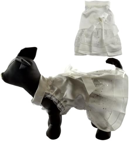 Dogloveit Beautiful Pet Puppy Cat Dog Clothes Princess Style Dog Wedding Dress Pretty Clothes for Puppy and Small Dog Cat