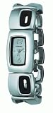 Fossil Ladies Es1988 Ss Bracelet & Wood Silver Dial Watch