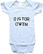 O IS FOR OWEN / Hurry Up - Name-series - White or Blue Onesie / Baby T-shirt