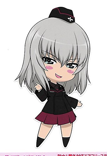 ガールズ&パンツァー 劇場版 防水仕様 給油口 ステッカー 【逸見 エリカ(パンツァースーツ)】