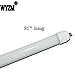 WYZM 6-Pack of 21 Inch 10W T5 LED Tube,Replacement for F13T5/CW T5 Linear Fluorescent Tube Light Bulb,Frosted Cover 110/120v Directly (21