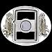 Pewter Belt Buckle - Eagle (Zippo Lighter) - Pewter Belt Buckle Image
