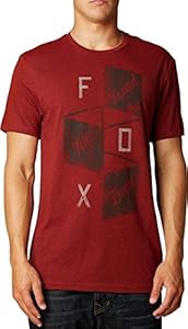 Fox Racing Mens Polar Premium Short-Sleeve Shirt, Red, X-Large