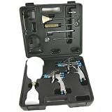 COMPLETE 2 GUN DeVilbiss FinishLine HVLP Economy Auto Painting and Touch-Up System