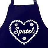 Produkt-Bild: SPATZL - Backsch&uuml;rze, Kochsch&uuml;rze, Latzsch&uuml;rze mit verstellbarem Nackenband und Seitentasche - Valentinstagsgeschenk