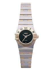 Medana Womens Classic Series Round Two-Tone Black Dial Steel Bracelet Watch # 2047
