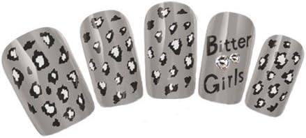 Nicedeco - Beautiful & Fun & Colorful & Fashion nail stickers/tattoo/deacl water transfer s decals leopard animal print bitter girls ,Greatly Positive Feedback From Buyer.