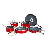 Fiesta CW0005627 11-Piece Cookware Set, Scarlet