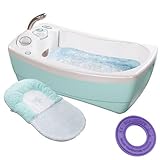 Summer Infant 18033 Lil Luxuries Whirlpool Bubbling Spa Shower with Bath Thermometer - Blue