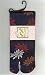 Mum Flowers Tabi Fashion Midcalf Socks 7 Inch Cuff, Navy Blue