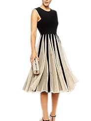 Cocktail Knee Length Chiffon Sleeveless Fall Party Dress 