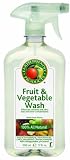 Earth Friendly Products Fruit & Vegetable Wash, 17-Ounce Bottle (Pack of 6)