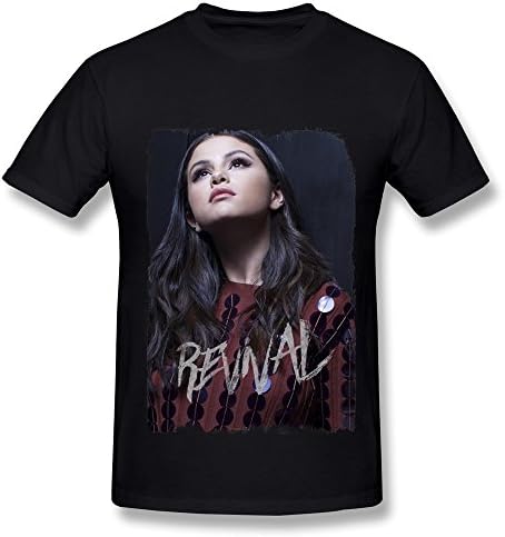 Design Selena Gomez Revival Tour 2016 T-shirts For Men Black