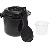 電子レンジ専用炊飯器 備長炭入り ちびくろちゃん 2合炊き