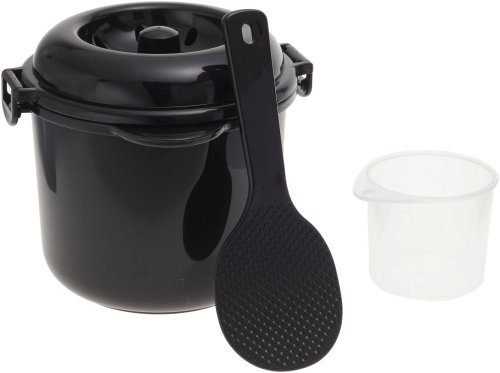 電子レンジ専用炊飯器 備長炭入り ちびくろちゃん 2合炊き