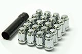 Muteki 41885C Chrome 12mm x 1.25mm Closed End Spline Drive Lug Nut Set with Key, (Set of 20)
