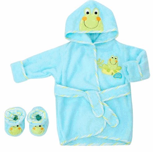 Koala Baby Robe and Booties Set - Frog