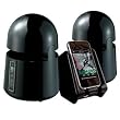 Grace Digital GDI-AQBLT300B Indoor/Outdoor Wireless Speakers with Dual Powered Transmitter for iPhone, Smartphone, MP3 player, TV or Stereo (Black, 2)