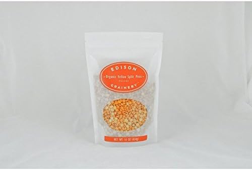 EDISON GRAINERY | Split Peas-Yellow (Organic) 16 Oz [1 PACK]
