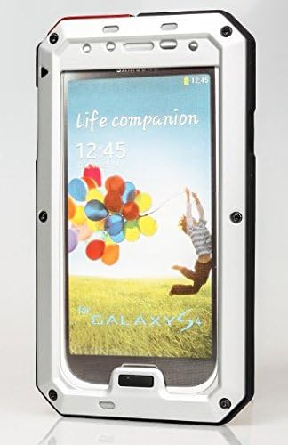 YYGIFT(TM) New Extreme Military Heavy Duty Aluminum Metal Cover Case For Samsung Galaxy S4 i9500 (Silver)