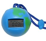 Inexpensive Globe Shaped Digital StopWatch Replaceable Button Cell Battery Included. Great for the Classroom!