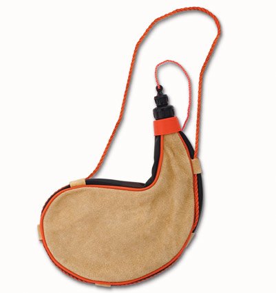 Latex lined Leather Bota Bag