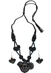 Jewelry Sets Necklace and Earing In Terracota Handcrafted Unique Gift For Her