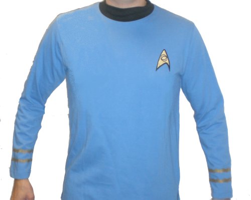 Star Trek The Experience Original Series: Blue Spock Uniform Shirt - X-Large