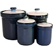 Sango Canisters Set of 4 - Eggplant
