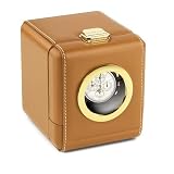 Scatola del Tempo 1RT OBLO Single Leather Programmable Watch Winder