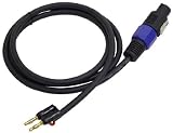 PYLE PPBS05 5ft. 12 Gauge Professional Speaker Cable Speakon to Banana