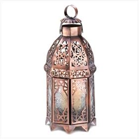  Copper Moroccan Candle Lamp