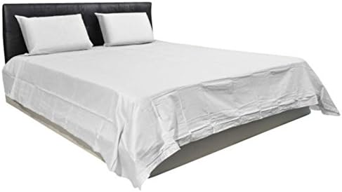 Fortune Linens COLLECTION 100% brushed microfiber 1800 series bed sheet set with matching pillowcase, deep pockets, SATISFACTION GAURANTEED Solid/Plain - Queen Sleeper Sofa Bed White