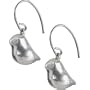 Silver Chubby Bird Earrings